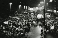 Montagsdemo in Leipzig