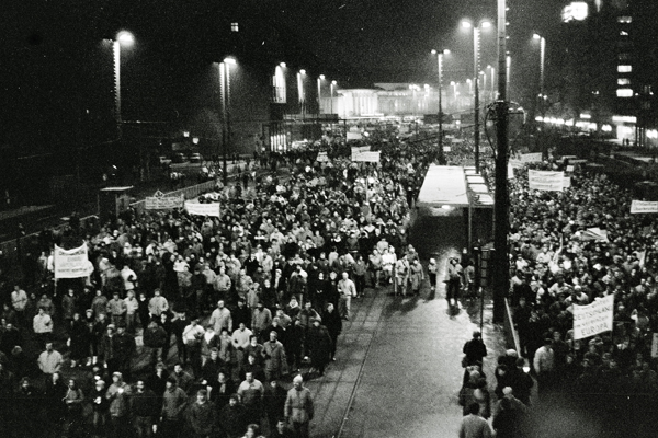 Montagsdemo in Leipzig