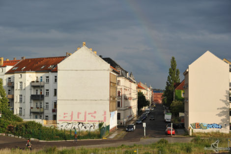 Leipzig an der Brachfläche Güterbahnhof Kleinzschocher.
